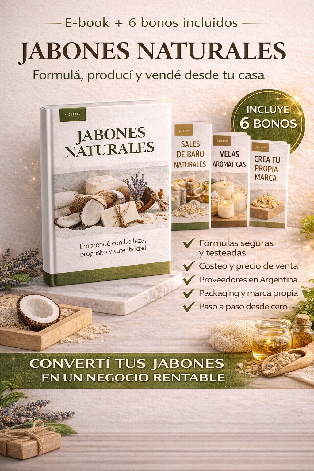 Jabones Naturales: más de 100 combinaciones de aromas